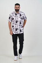 Buy 2 Get 1 Free - Freeco Print Shirt - Half Sleeve - Assorted color