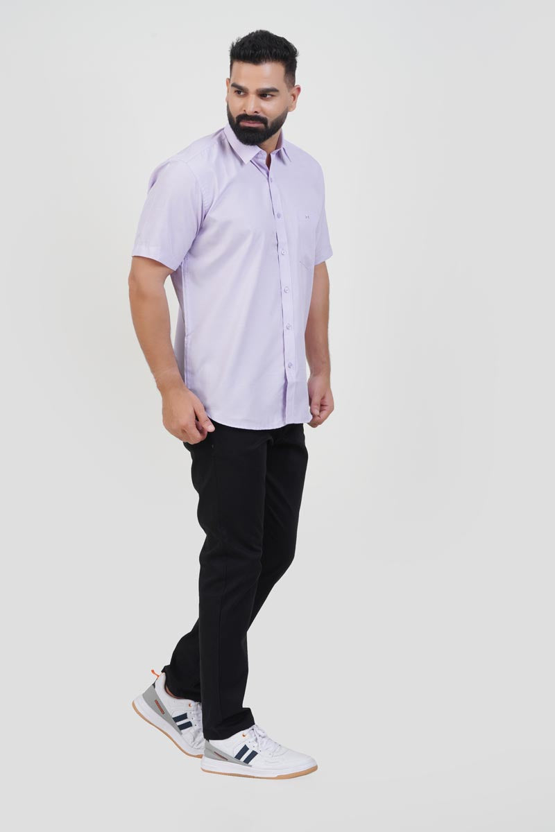 STRACK Men’s Premium Formal Shirt – Lavender – Half Sleeve