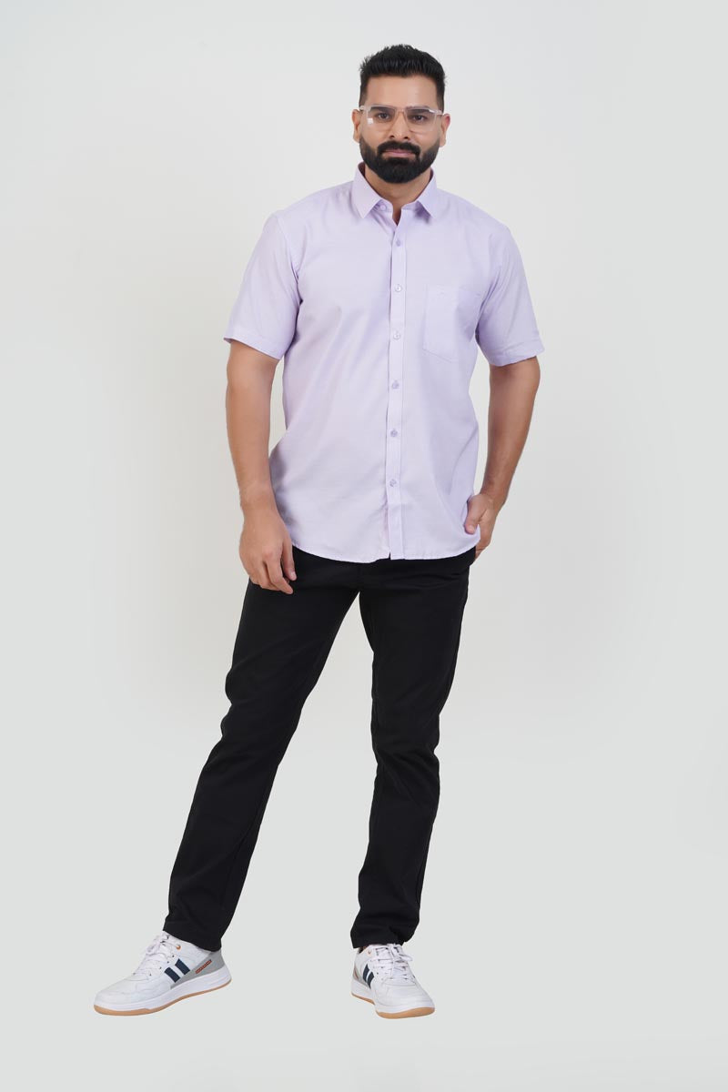 STRACK Men’s Premium Formal Shirt – Lavender – Half Sleeve