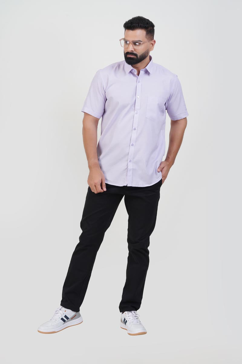 STRACK Men’s Premium Formal Shirt – Lavender – Half Sleeve