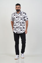 Buy 2 Get 1 Free - Freeco Print Shirt - Half Sleeve - Assorted color