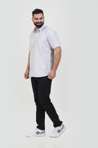 STRACK Men’s Premium Formal Shirt – Pearl White – Half Sleeve