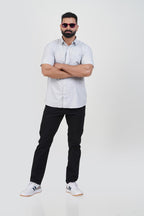 STRACK Men’s Premium Formal Shirt – Pearl White – Half Sleeve