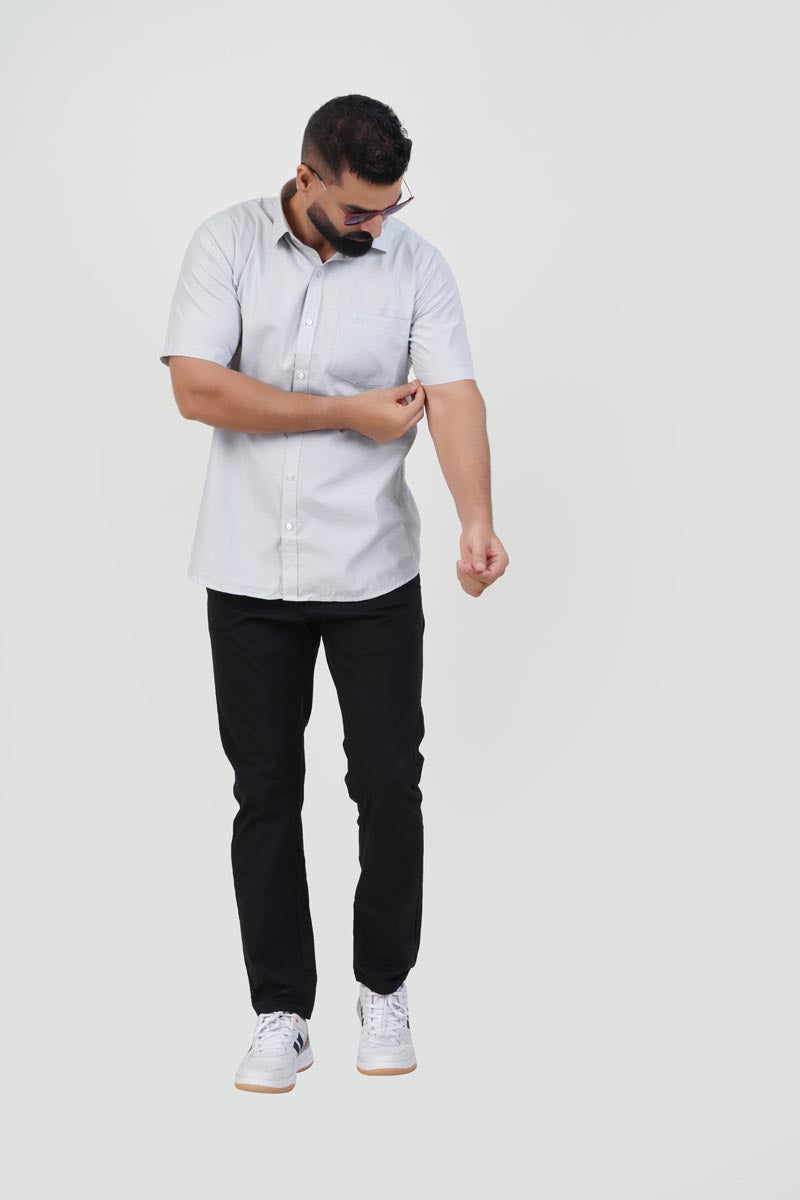STRACK Men’s Premium Formal Shirt – Pearl White – Half Sleeve