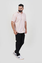 STRACK Men’s Premium Formal Shirt – Light Peach – Half Sleeve