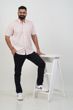 Strack Men’s Premium Formal Shirt – Light Peach – 77503