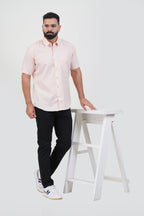 STRACK Men’s Premium Formal Shirt – Light Peach – Half Sleeve