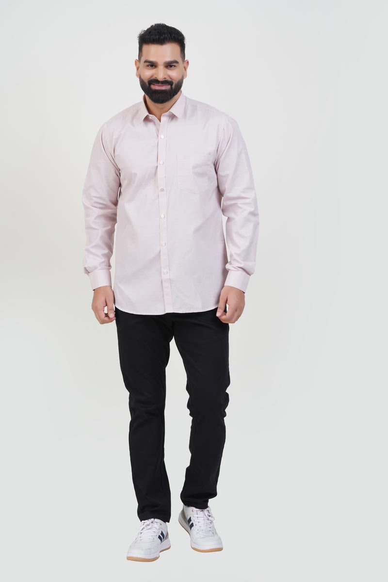 STRACK Men’s Premium Formal Shirt – Light Rose – Full Sleeve