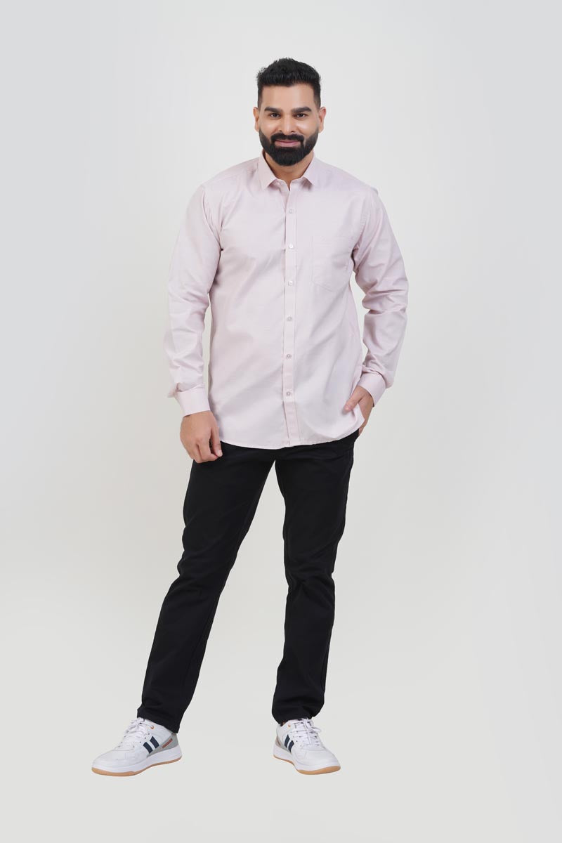 STRACK Men’s Premium Formal Shirt – Light Rose – Full Sleeve
