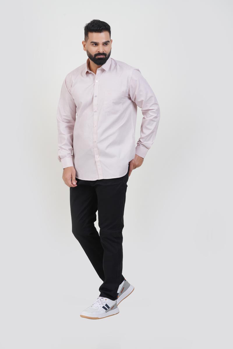 STRACK Men’s Premium Formal Shirt – Light Rose – Full Sleeve