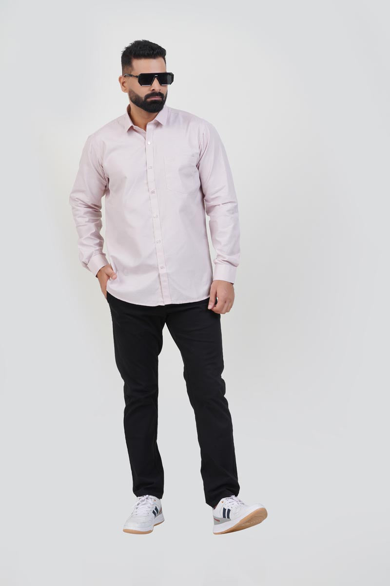 STRACK Men’s Premium Formal Shirt – Light Rose – Full Sleeve