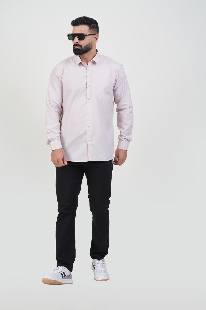 STRACK Men’s Premium Formal Shirt – Light Rose – Full Sleeve
