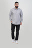 TEXONIC Men’s Premium Formal Shirt – Silver Grey – Full Sleeve