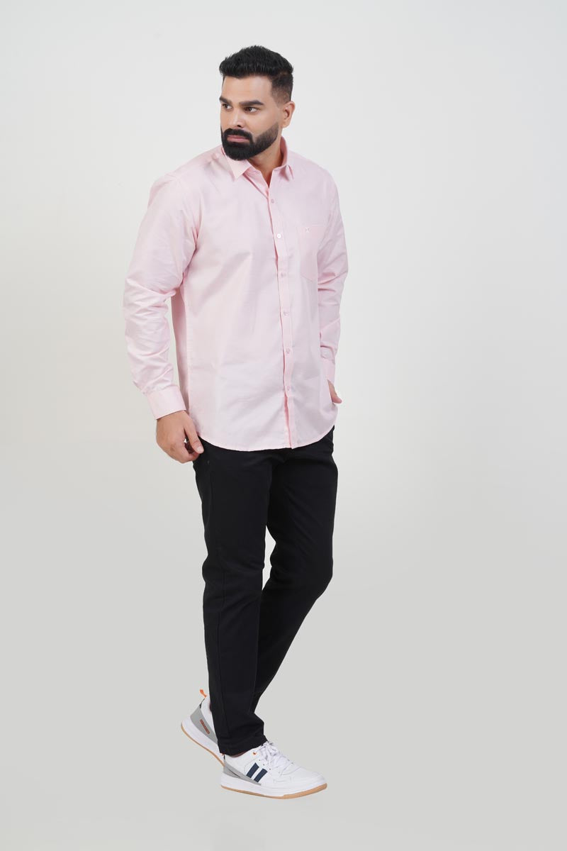 STRACK Men’s Premium Formal Shirt – Light Pink – Full Sleeve