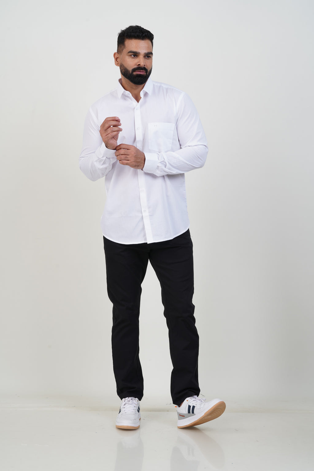 Green Men’s White Shirt