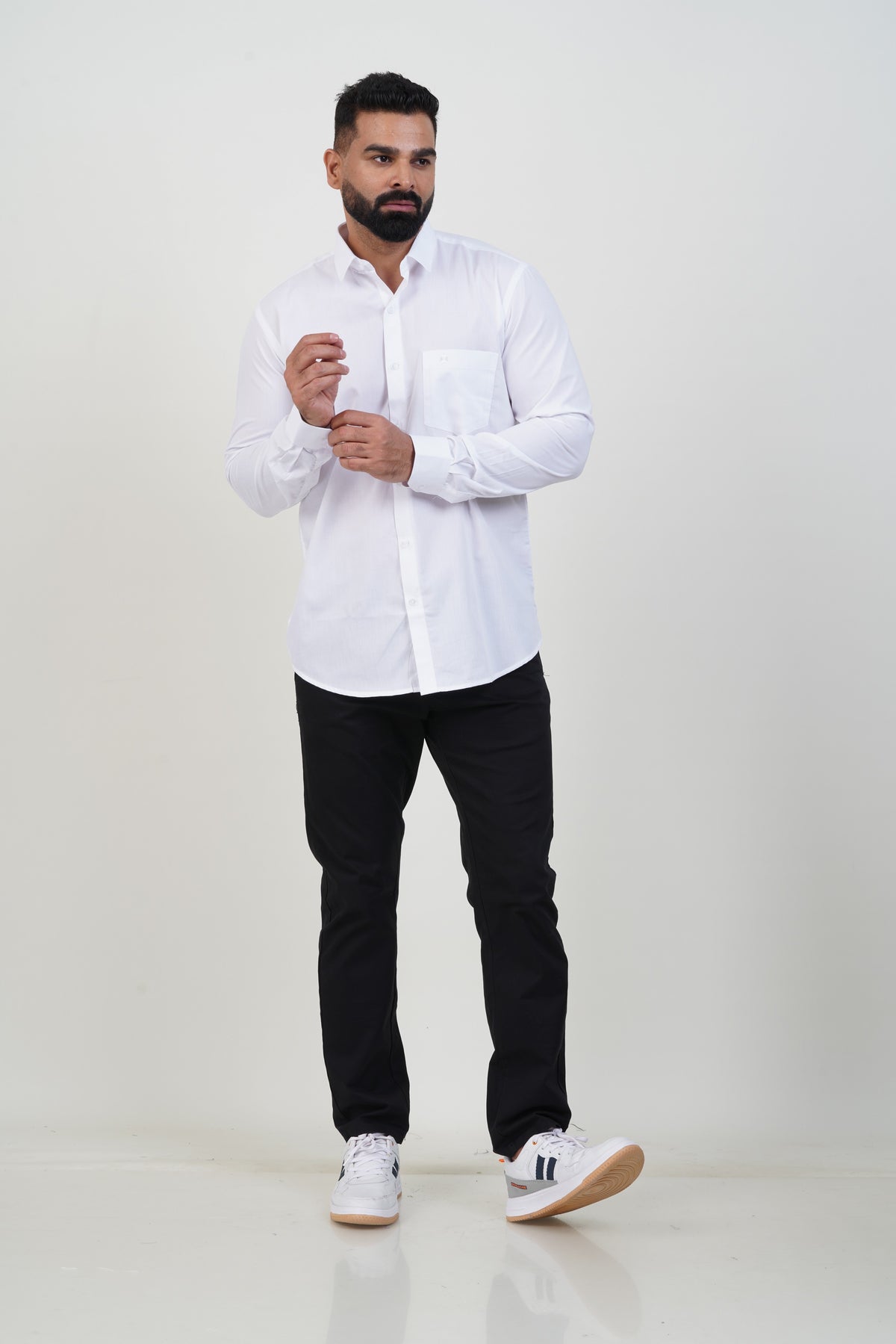Green Men’s White Shirt