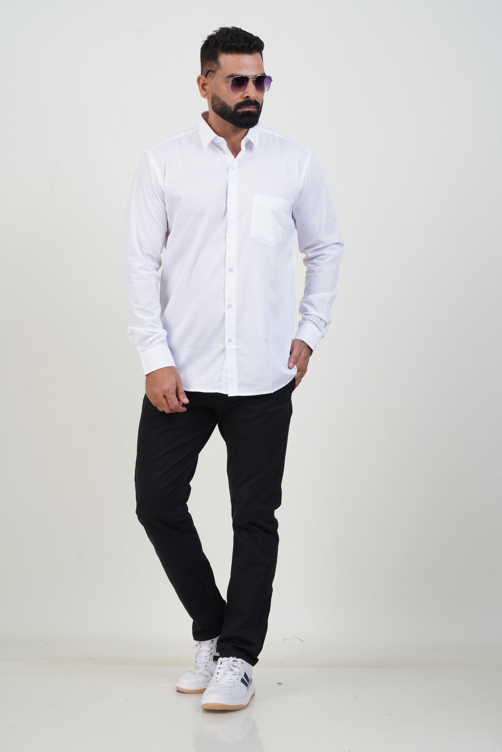 Green Men’s White Shirt