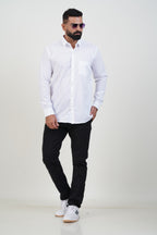 Green Men’s White Shirt
