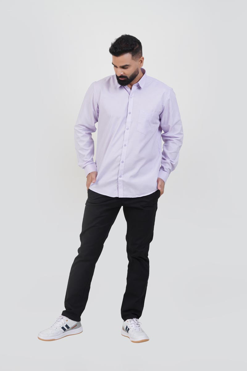 STRACK Men’s Premium Formal Shirt – Lavender – Full Sleeve