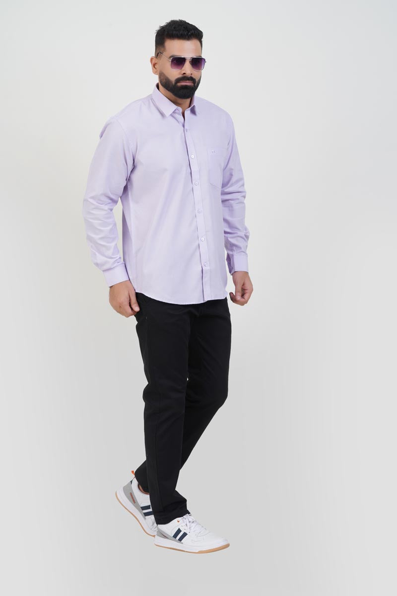 STRACK Men’s Premium Formal Shirt – Lavender – Full Sleeve