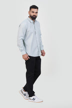 STRACK Men’s Premium Formal Shirt – Mint Grey – Full Sleeve