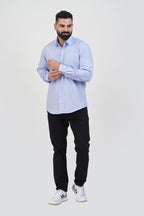 STRACK Men’s Premium Formal Shirt – Pastel Blue – Full Sleeve