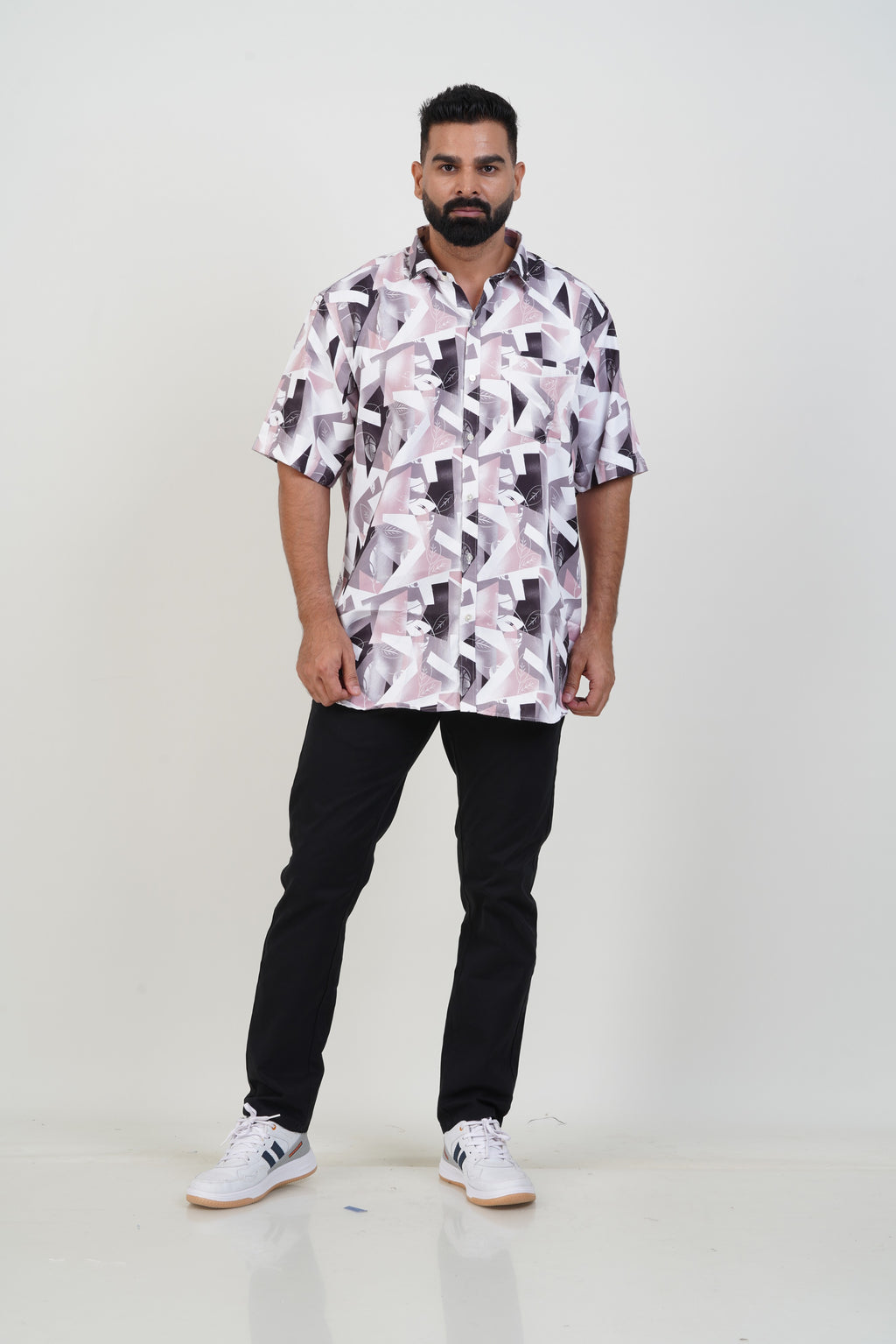 Buy 2 Get 1 Free - Freeco Print Shirt - Half Sleeve - Assorted color