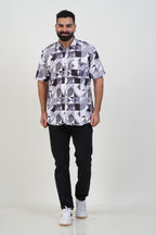 Buy 2 Get 1 Free - Freeco Print Shirt - Half Sleeve - Assorted color