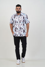 Buy 2 Get 1 Free - Freeco Print Shirt - Half Sleeve - Assorted color