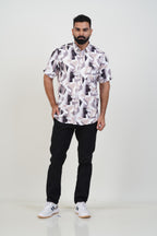 Buy 2 Get 1 Free - Freeco Print Shirt - Half Sleeve - Assorted color
