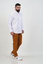 WHITE HOUSE Men’s Premium Shirt – White – Full Sleeve