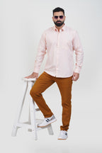 STRACK Men’s Premium Formal Shirt – Light Peach – Full Sleeve