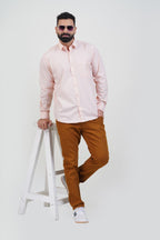 STRACK Men’s Premium Formal Shirt – Light Peach – Full Sleeve