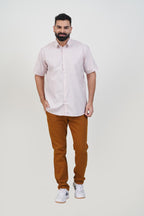 STRACK Men’s Premium Formal Shirt – Light Rose – Half Sleeve