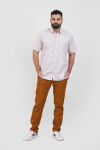 STRACK Men’s Premium Formal Shirt – Light Rose – Half Sleeve