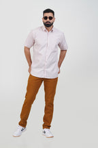 STRACK Men’s Premium Formal Shirt – Light Rose – Half Sleeve