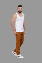 Magic Vest RN – Men’s Classic Round Neck Sleeveless Inner Vest – White