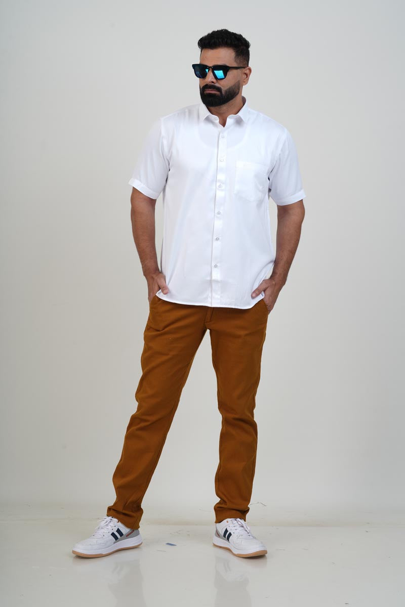 WHITE HORSE Men’s White Shirt