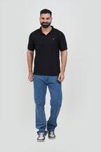 ZEST Men’s Premium Polo T-Shirt – Classic Black – Half Sleeve