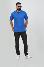 CASCADE Men’s Premium Polo T-Shirt – Royal Blue – Half Sleeve