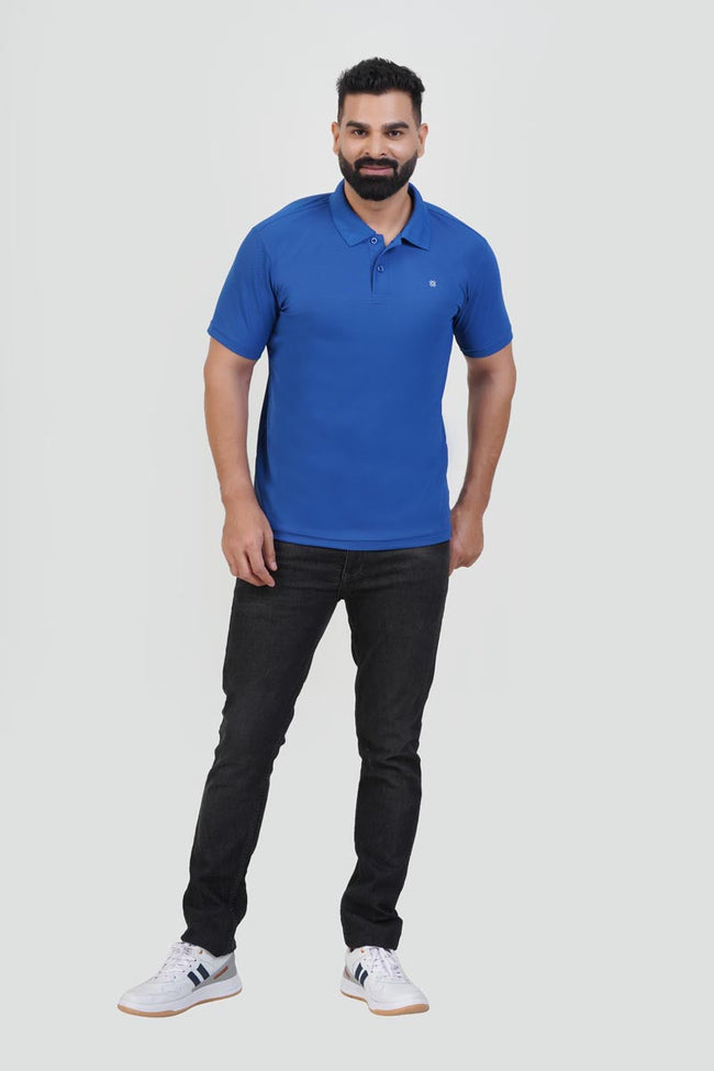 ZEST Men’s Premium Polo T-Shirt – Royal Blue – Half Sleeve Main Image