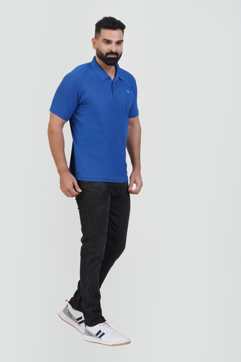 ZEST Men’s Premium Polo T-Shirt – Royal Blue – Half Sleeve