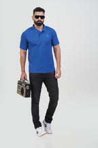 ZEST Men’s Premium Polo T-Shirt – Royal Blue – Half Sleeve