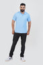 ZEST Men’s Premium Polo T-Shirt – Baby Blue – Half Sleeve