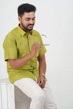 Cool Club Plus Men’s Formal Shirt – Lime Green – 31003