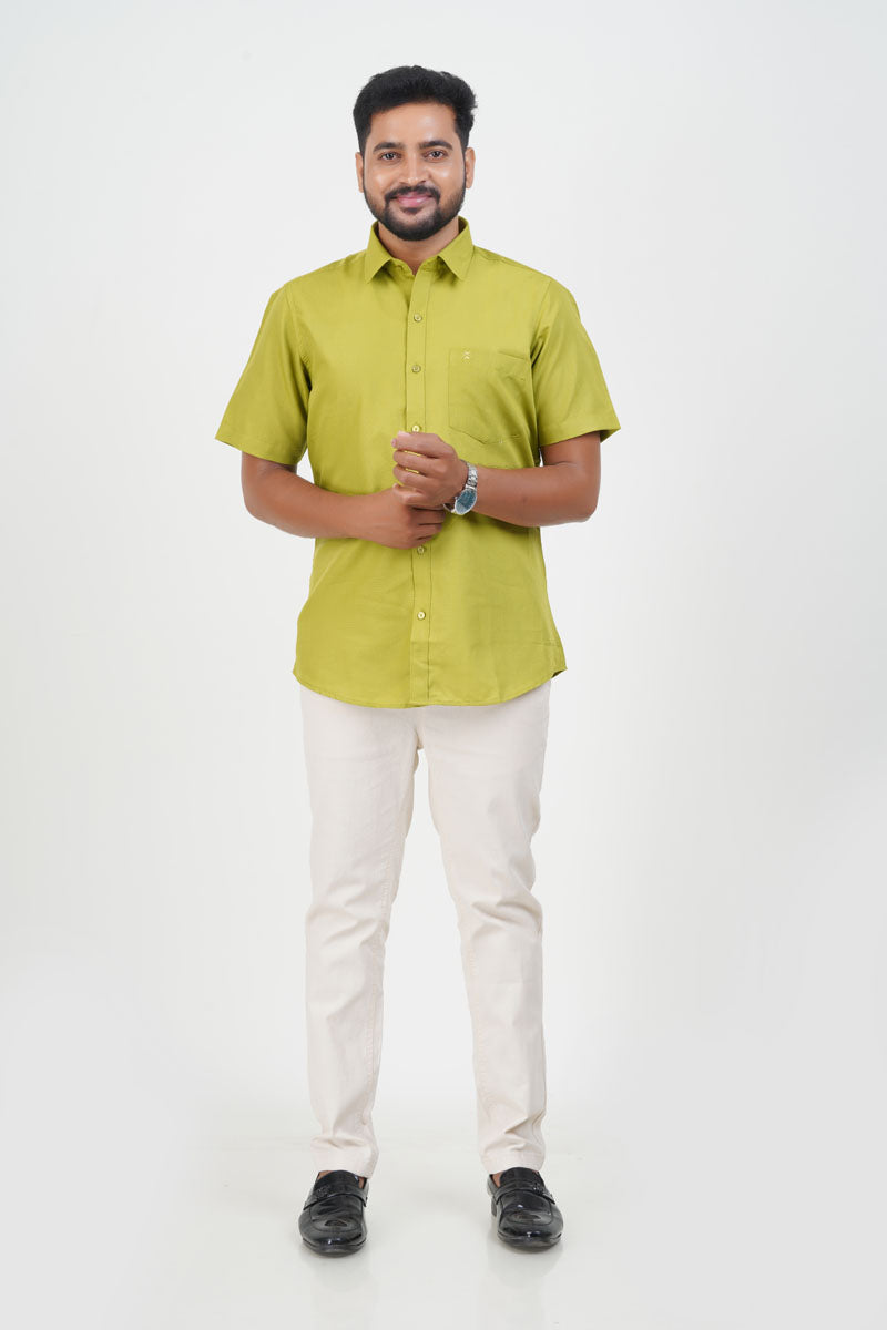Cool Club Plus Men’s Formal Shirt – Lime Green – 31003