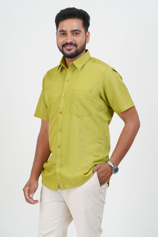 Cool Club Plus Men’s Formal Shirt – Lime Green – 31003 Main Image