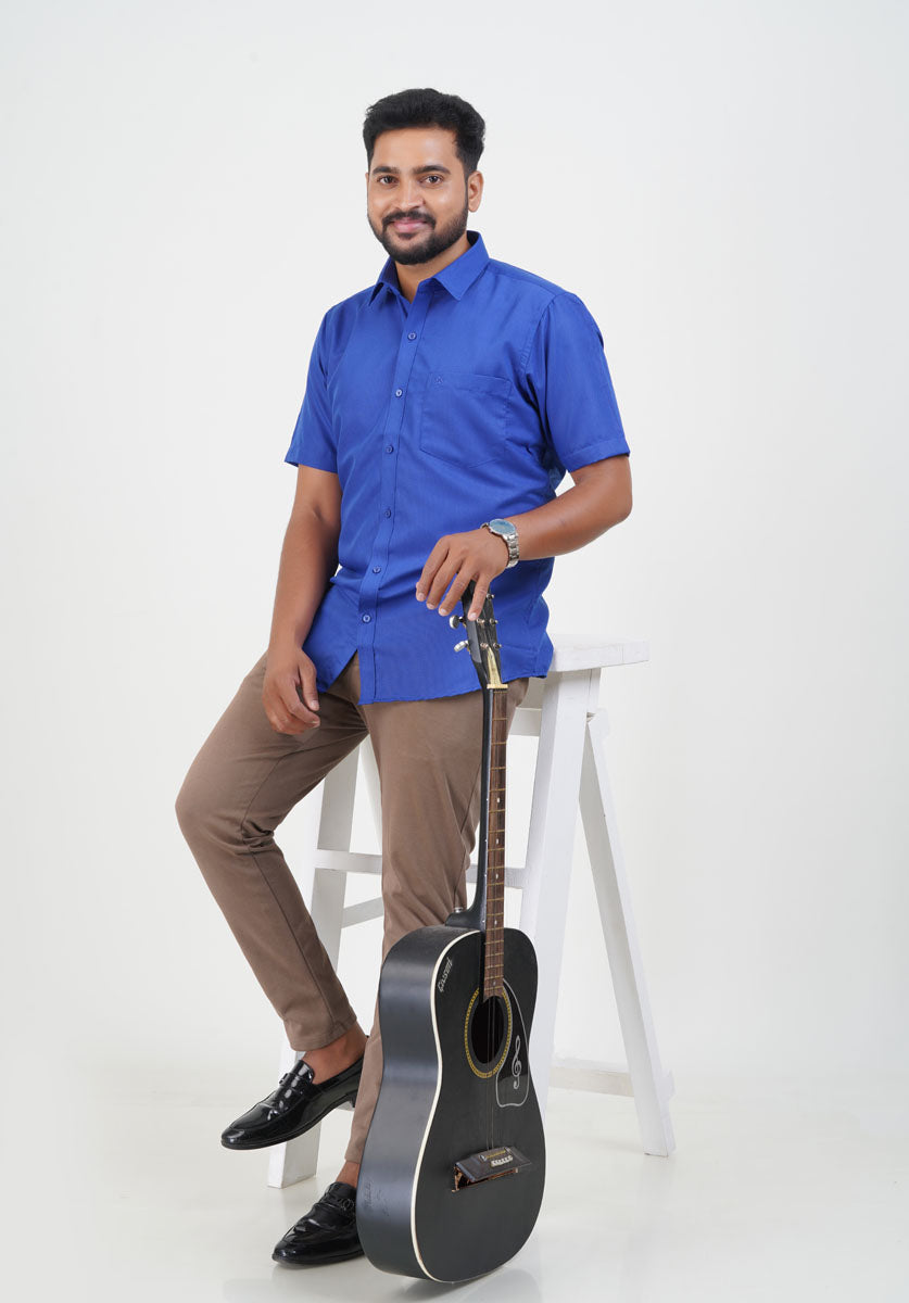 Cool Club Plus Men’s Formal Shirt – Royal Blue-31005