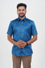 Orgia Men’s Premium Formal Shirt – Royal Blue – Half Sleeve