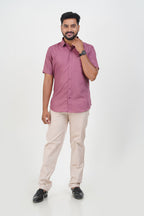 Cool Club Plus Men’s Formal Shirt – Dusty Pink – 31032